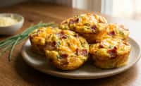 Savory Baked Egg Muffins with Bacon, Cheddar, and Herbs