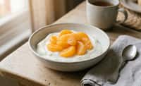 Mandarin Segments with Plain Yogurt