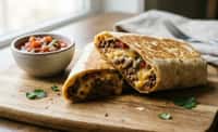 Griddled Beef and Two-Cheese Tortilla with Fresh Salsa