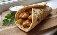 Chicken and Potato Pita Wrap
