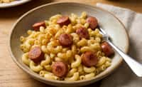 Macaroni with Hot Dog Sausage