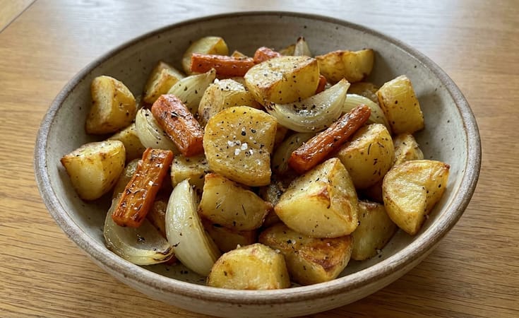 Roasted Potatoes and Carrots