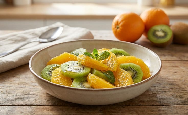 Fresh Orange and Kiwifruit Salad