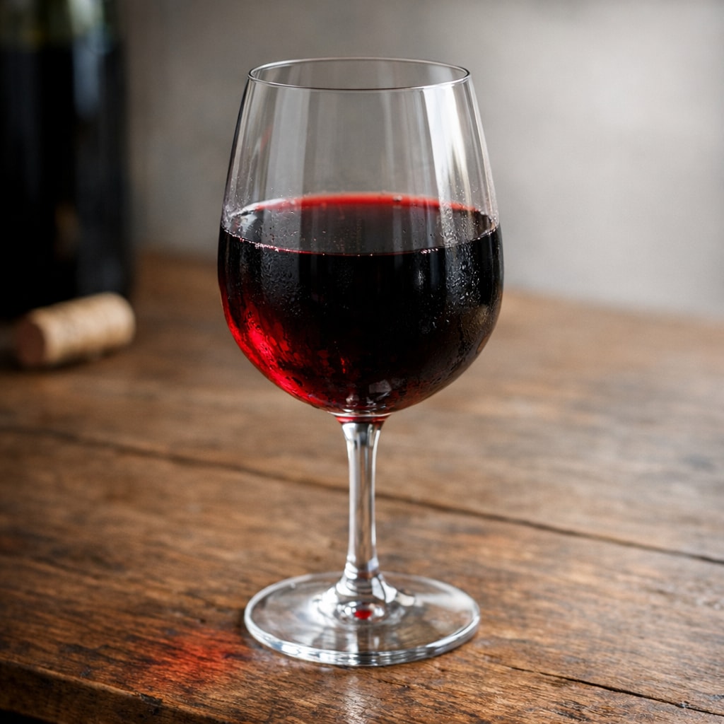 Red Wine, Chilled and Unadorned