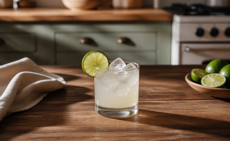 Buzlu lime kokteyli