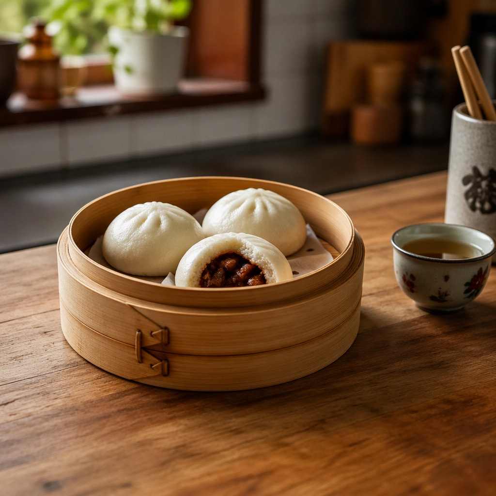 Char siu bao na pari (3 komada)