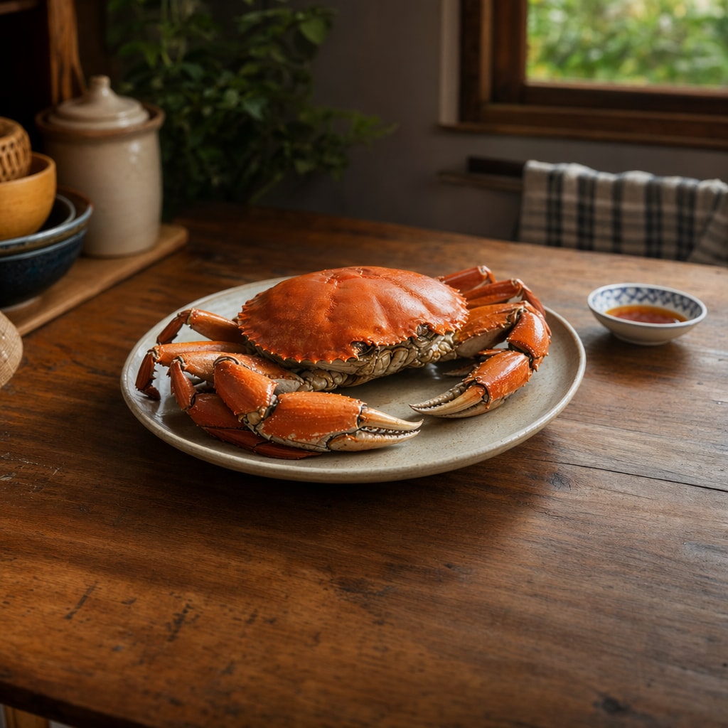 Steamed Crab with Its Natural Essence