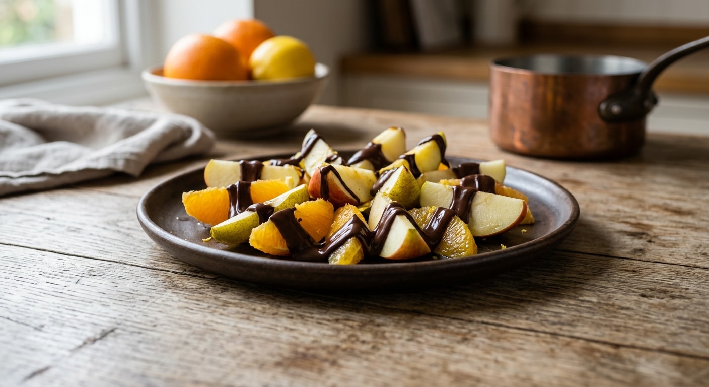 Orchard Fruit with Dark Chocolate