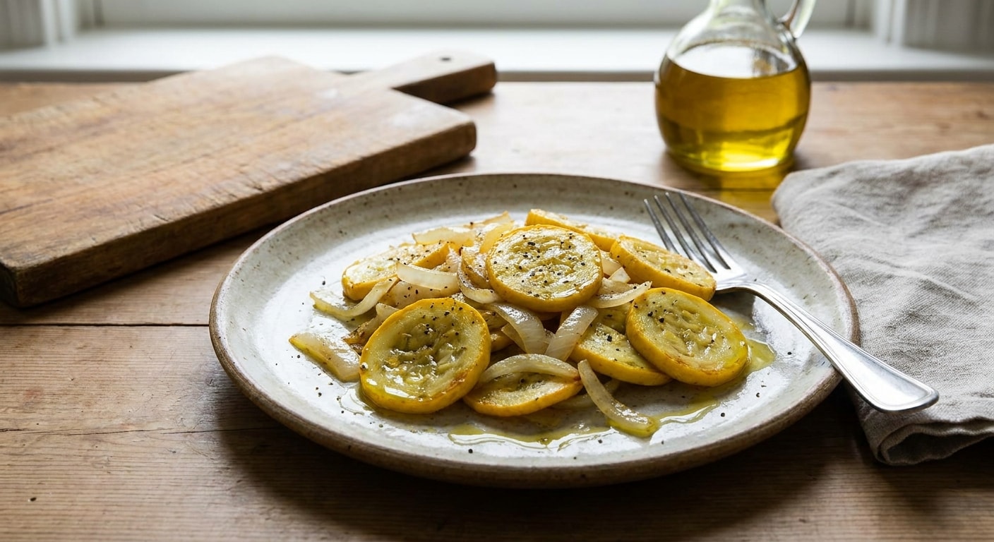 Sautéed Yellow Squash and Onion