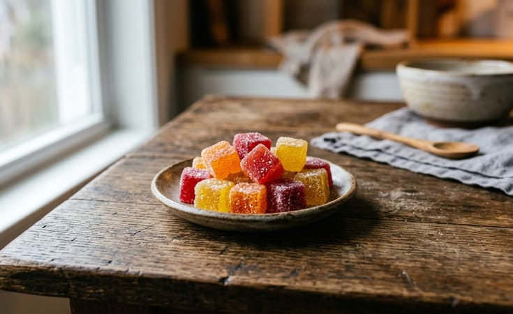 Jewel-Cut Sugar-Coated Gummy Confections