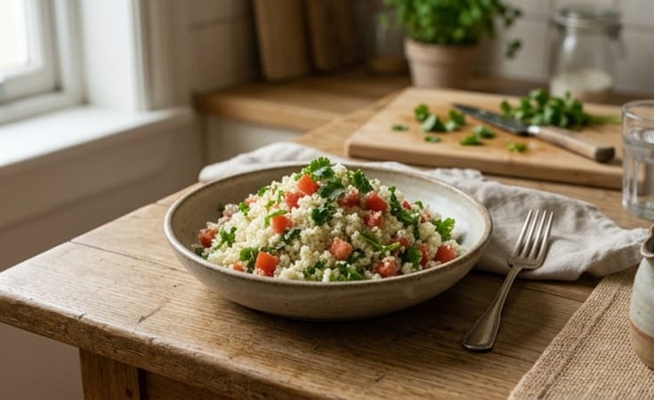 Cauliflower, Tomato, and Cilantro Salad