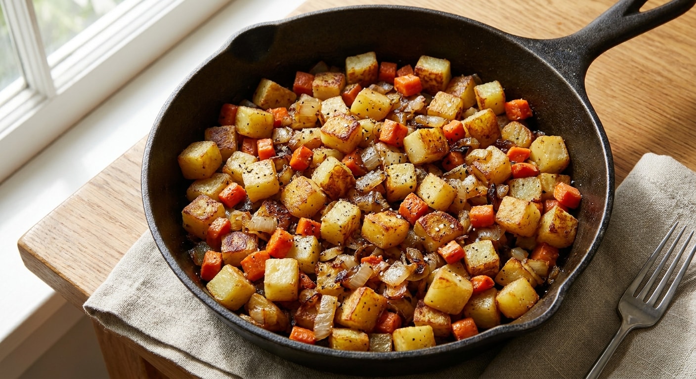 Simple Potato and Vegetable Hash