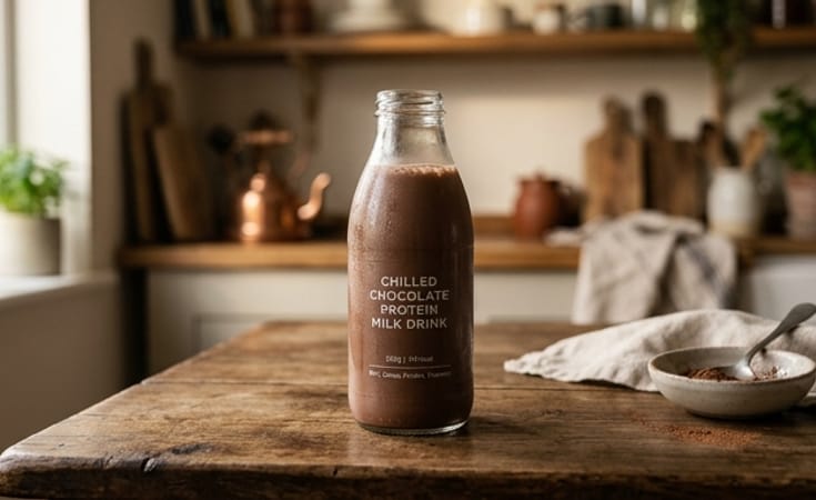 Chilled Chocolate Protein Milk Drink