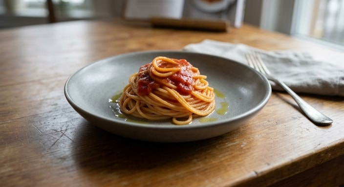 Spaghetti al Pomodoro Essenziale