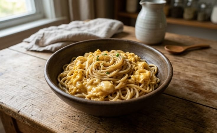 Silk-Scrambled Ramen with Savory Seasoning