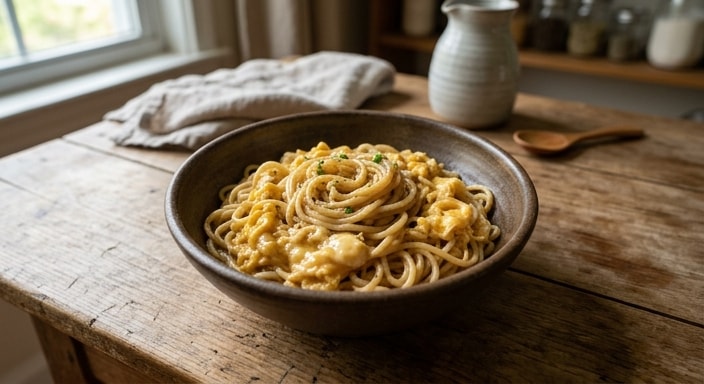 Silk-Scrambled Ramen with Savory Seasoning