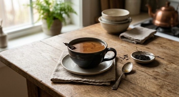 Silken Black Tea with Vegan Creamer