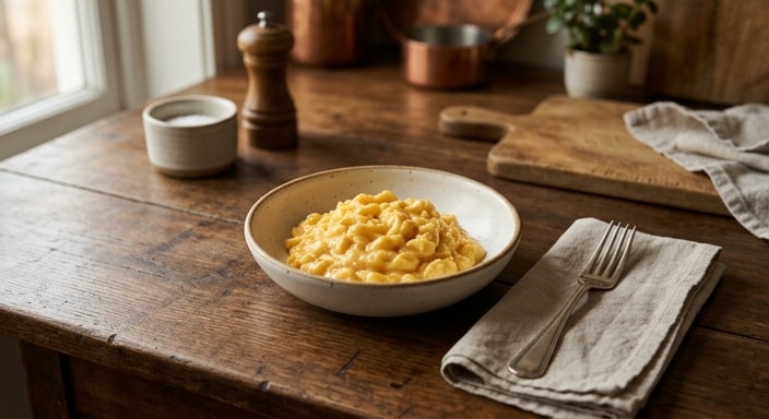 Perfect Soft-Scrambled Brown Eggs