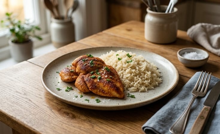 Paprika Chicken with Fragrant Basmati Rice