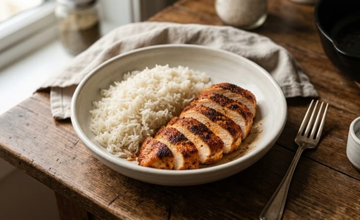 Paprika Chicken with Basmati Rice
