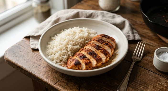 Paprika Chicken with Basmati Rice