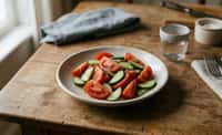 Salted Tomato and Cucumber Salad