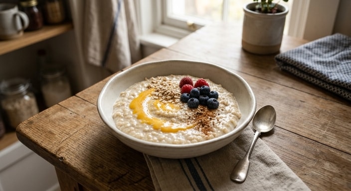 Silken Egg White Oatmeal Bowl