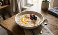 Silken Egg White Oatmeal Bowl