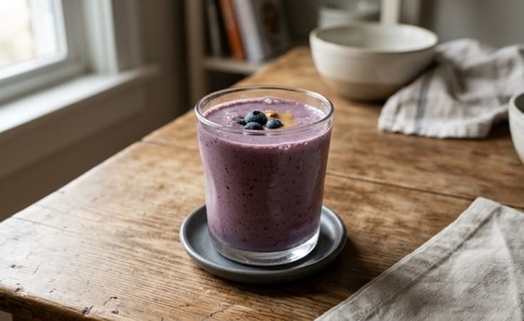 Blueberry Peanut Butter Whey Shake