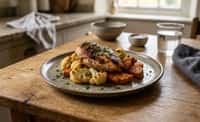 Charred Chicken Supreme with Sweet Potato and Cauliflower