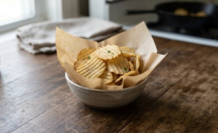 Ridged Sour Cream and Onion Potato Chips