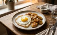 Fried Egg with Caramelized Banana