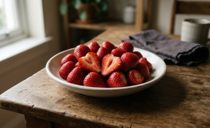 Strawberries, Served at Their Peak