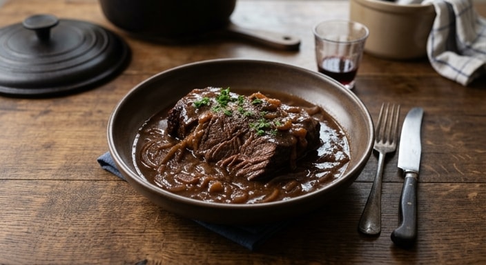 洋葱肉汁炖牛肉烤锅