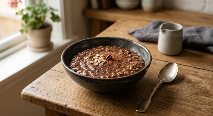 Bitter Chocolate Protein Oatmeal