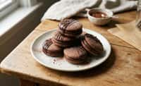 Chocolate-Dipped Sandwich Cookies with Chocolate Cream