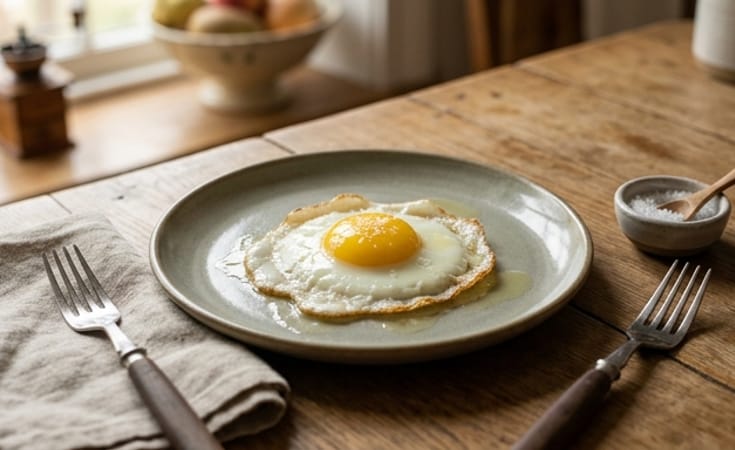 Butter-Fried Egg with Sea Salt