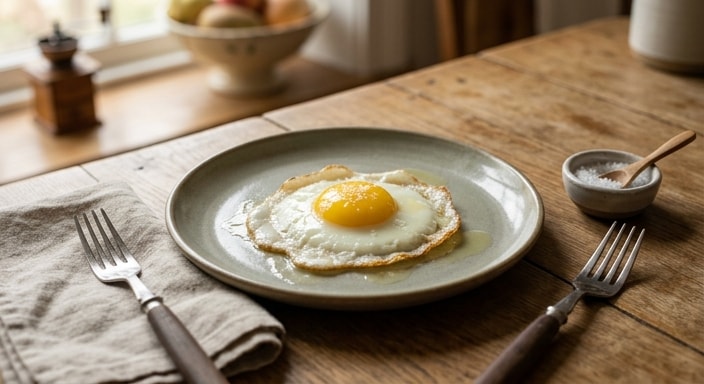 Butter-Fried Egg with Sea Salt