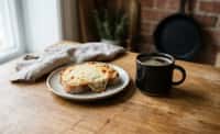 Cheese Bread with Coffee