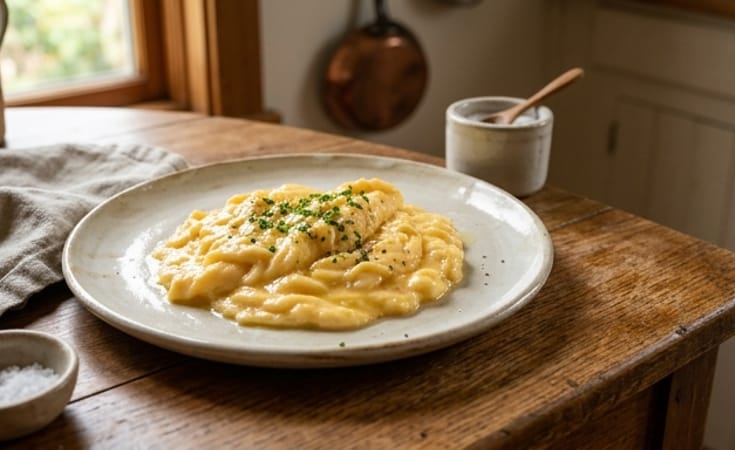 Butter-Slicked Soft Eggs