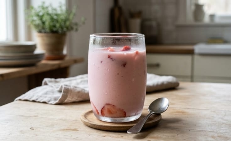 Strawberry Protein Milk Drink