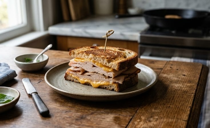 Toasted Turkey and Cheddar on Sourdough