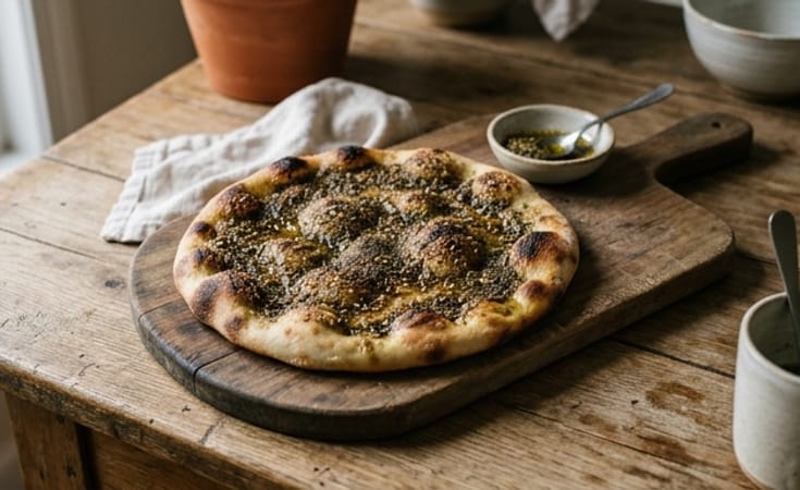 Za’atar Flatbread with Olive Oil