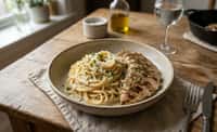 Grilled Herb Chicken with Parmesan Cream Spaghetti