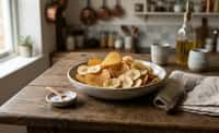 Banana and Ridged Potato Chips