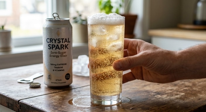 Crystal Spark Zero-Sugar Energy Elixir