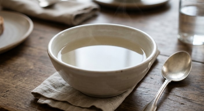 Crystal-Clear Garden Consommé