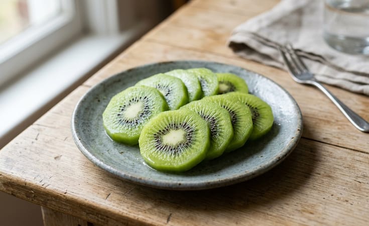 **Kiwi, Served Whole and Chilled**