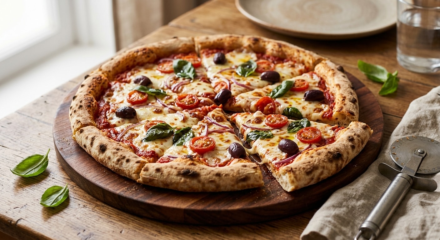 Pizza Margherita with Seasonal Toppings