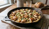 Golden Chicken Pasta Skillet